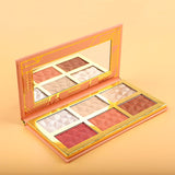 6 Color Highlight Blush Contour Palette - Fashion Genie Boutique
