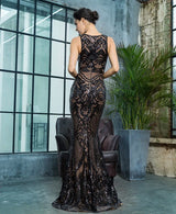 Sweet Evidence Black Sequin Fishtail Maxi Dress - Fashion Genie Boutique
