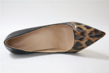 Rebel Affair Black Leopard Print Stiletto Court Shoe - Fashion Genie Boutique