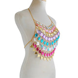 Beaded Beauty Rhinestone Chain Top - Fashion Genie Boutique