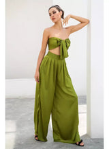 Dream Life Green Changeable Top & Wide Leg Trousers Co-Ord - Fashion Genie Boutique