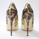 Rebel Affair Brown Leopard Print Stiletto Court Shoe - Fashion Genie Boutique