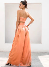 Dream Life Orange Changeable Top & Wide Leg Trousers Co-Ord - Fashion Genie Boutique