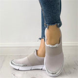 Golden Daze Silver Slip On Trainer - Fashion Genie Boutique