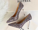 Till the Glitter Ends Multi High Heels - Fashion Genie Boutique