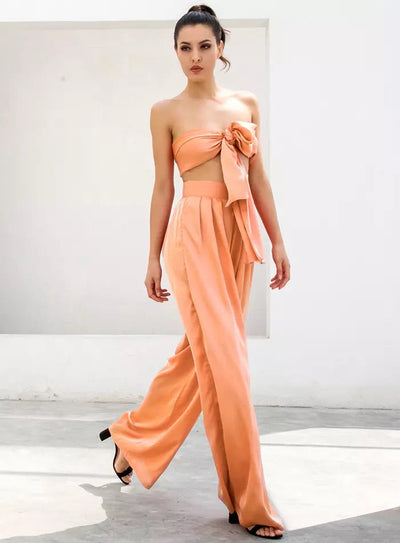 Dream Life Orange Changeable Top & Wide Leg Trousers Co-Ord - Fashion Genie Boutique