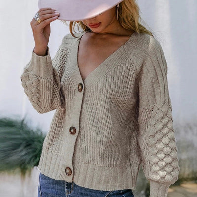 Zarina Grey Long Sleeve Cardigan - Fashion Genie Boutique