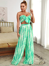 Envy Green Changeable Top & Wide Leg Trousers Co-Ord - Fashion Genie Boutique