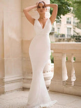 Goal Digger White Sequin Maxi Gown Dress - Fashion Genie Boutique