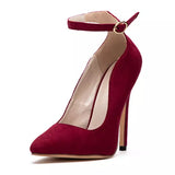 Run For Money Burgundy Stiletto Heels - Fashion Genie Boutique
