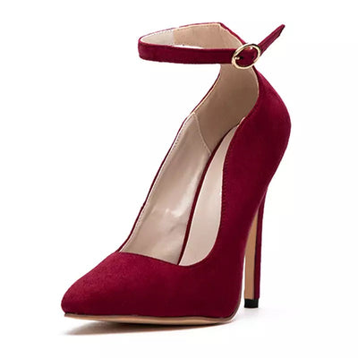 Run For Money Burgundy Stiletto Heels - Fashion Genie Boutique
