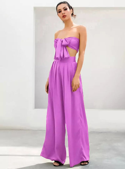 Dream Life Pink Changeable Top & Wide Leg Trousers Co-Ord - Fashion Genie Boutique