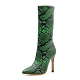 Wonder Snake Print Boots - Fashion Genie Boutique