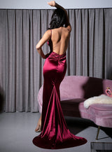Elegantly Blissful Burgundy Slinky Maxi Dress - Fashion Genie Boutique