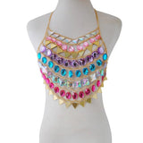 Beaded Beauty Rhinestone Chain Top - Fashion Genie Boutique