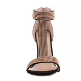 Rock Chic Black Crystal Embellished Stiletto Shoes - Fashion Genie Boutique