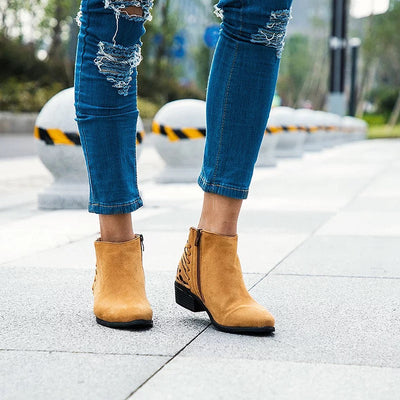 Britney Brown Chelsea Boots - Fashion Genie Boutique