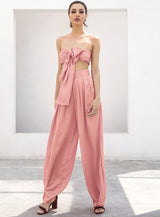 Dream Life Light Pink Changeable Top & Wide Leg Trousers Co-Ord - Fashion Genie Boutique