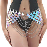Watch Her Go Metal Halter Bikini Swimsuit - Fashion Genie Boutique