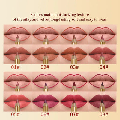 Matte Lip Liner Set - 8 - Fashion Genie Boutique