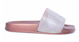 Cosmic Girl Rhinestone Embellished Sliders - Fashion Genie Boutique