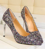 Till the Glitter Ends Multi High Heels - Fashion Genie Boutique