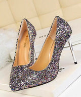 Till the Glitter Ends Multi High Heels - Fashion Genie Boutique