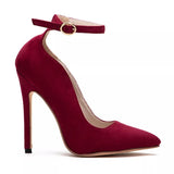 Run For Money Burgundy Stiletto Heels - Fashion Genie Boutique