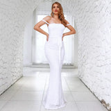 Beautiful Tonight White Cross Back Maxi Dress - Fashion Genie Boutique