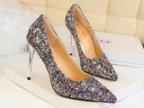 Till the Glitter Ends Multi High Heels - Fashion Genie Boutique