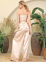 Dream Life Nude Changeable Top & Wide Leg Trousers Co-Ord - Fashion Genie Boutique