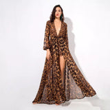 Wow Effect Brown Leopard Dipped Hem Playsuit - Fashion Genie Boutique