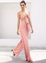 Dream Life Light Pink Changeable Top & Wide Leg Trousers Co-Ord - Fashion Genie Boutique