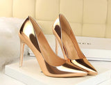 Chic Life Silver High Heel Pump Shoes - Fashion Genie Boutique