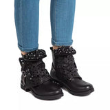 Greatest Days Grey PU Leather Boots - Fashion Genie Boutique