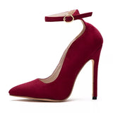 Run For Money Burgundy Stiletto Heels - Fashion Genie Boutique