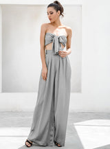 Dream Life Grey Changeable Top & Wide Leg Trousers Co-Ord - Fashion Genie Boutique