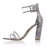 Star Days Black Clear Strap Heels - Fashion Genie Boutique