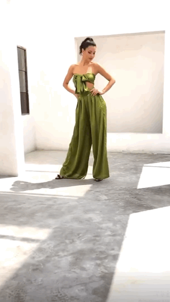 Dream Life Green Changeable Top & Wide Leg Trousers Co-Ord - Fashion Genie Boutique