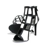 Thrillers Black & White Stiletto Heels - Fashion Genie Boutique