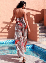 Glorious Red Changeable Top & Wide Leg Trousers Co-Ord - Fashion Genie Boutique