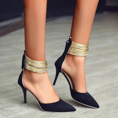 Bonnie Nude Pointed Toe Stiletto Heels - Fashion Genie Boutique