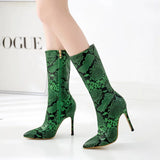 Wonder Snake Print Boots - Fashion Genie Boutique