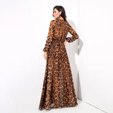 Wow Effect Brown Leopard Dipped Hem Playsuit - Fashion Genie Boutique