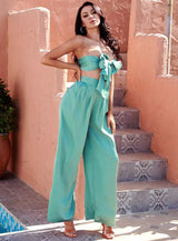 Dream Life Mint Green Changeable Top & Wide Leg Trousers Co-Ord - Fashion Genie Boutique