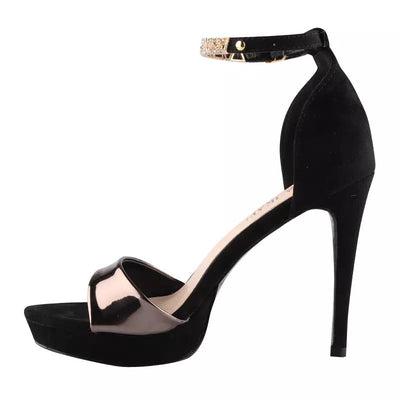 Tennessee Black Stiletto High Heel Shoes - Fashion Genie Boutique