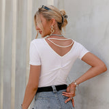 Speciality White Pearl Necklace T-Shirt - Fashion Genie Boutique