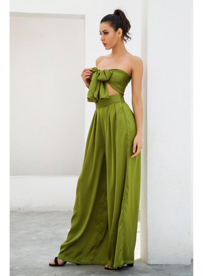Dream Life Green Changeable Top & Wide Leg Trousers Co-Ord - Fashion Genie Boutique