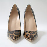 Rebel Affair Black Leopard Print Stiletto Court Shoe - Fashion Genie Boutique