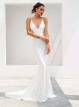 Elegantly Blissful White Slinky Maxi Dress - Fashion Genie Boutique